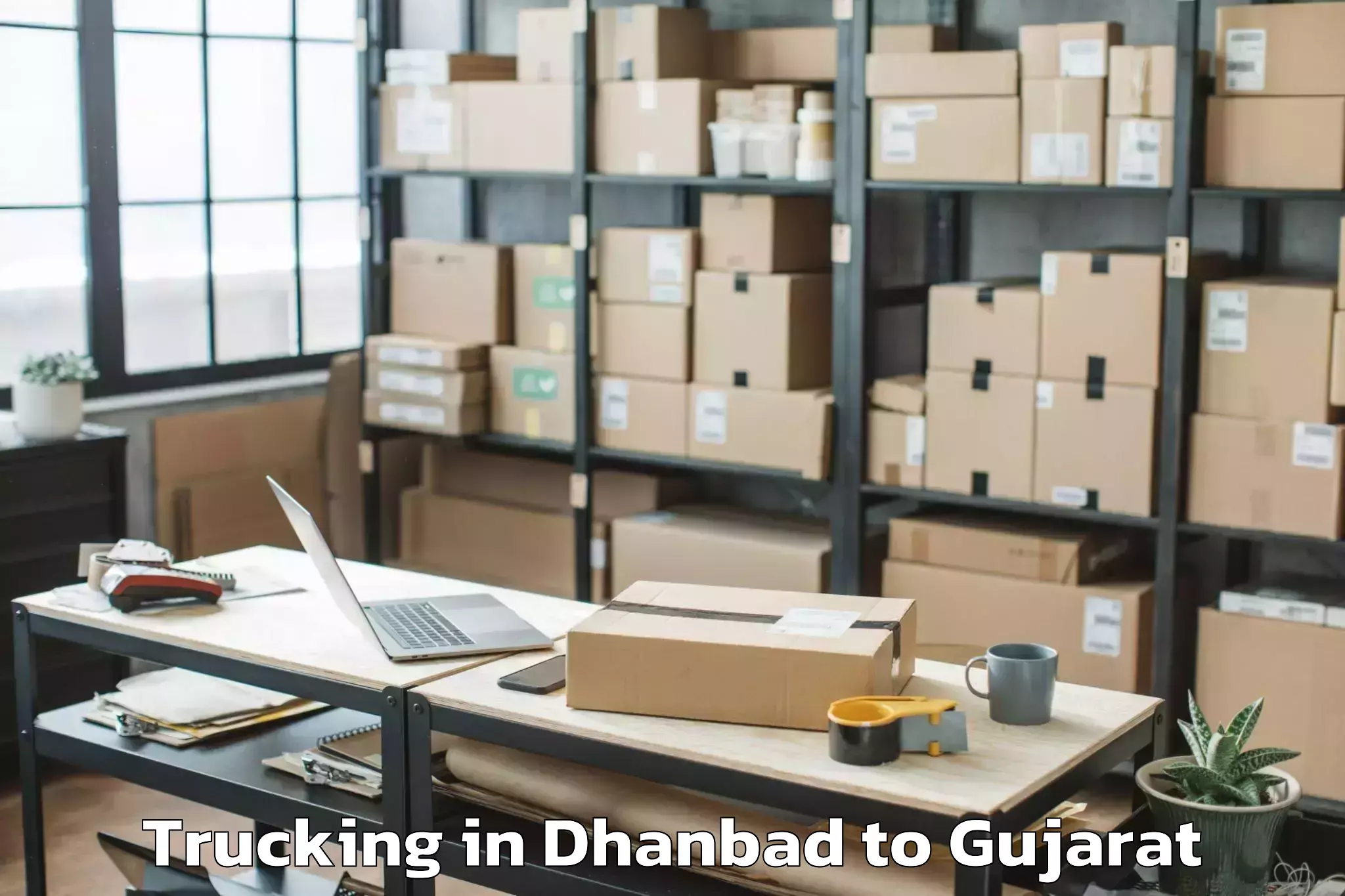 Affordable Dhanbad to Deendayal Port Trust Trucking